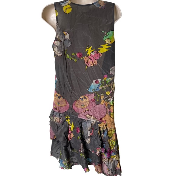 Zadig & Voltaire Tsukasa Ohtake cowboy theme Rory sleeveless dress RARE sz S - Picture 3 of 11